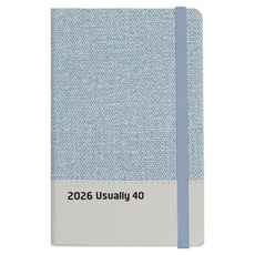 陽地日誌 2026 日誌 40B 日誌, 藍色, 1個