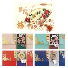 From&To 傳統圖案卡片 + 信封4件組, FT301-6(卡片), FB1016-1(信封), FB1016-2(信封), FB1016-3(信封), FB1016-4(信封), 1套