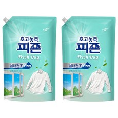 碧珍 超濃縮室內晾乾Pro衣物柔軟精 清新日 補充包, 2個, 1.7L