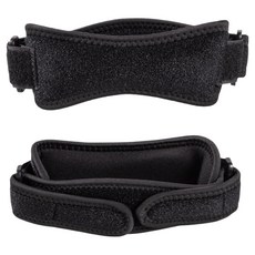 Herbzen 慢跑自行車雙向減震保護墊 黑色 內部EVA綁帶, 1個