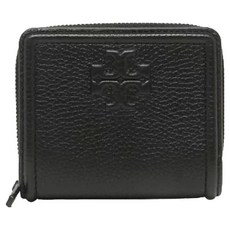 TORY BURCH 素面皮革短夾