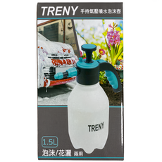 TRENY 泡沫噴霧器/手持氣壓噴水泡沫壺 1.5L, 1個
