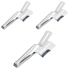 아워웍스 2in1 스텐 뒤집개 집게, 실버, 3개