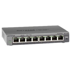 NETGEAR 8埠 Gigabit 簡易網管 金屬殼 網路交換器, 1個, GS108E