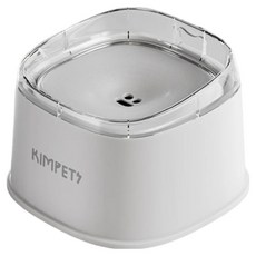 MUAN 大容量寵物漂浮水碗 飲水器, 1個, 白色