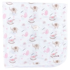 Hans Nature 新生兒用有機夏季提花包巾