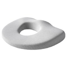 HONDONI 4D中空透氣減壓記憶棉坐墊/屁股墊/痔瘡墊/褥瘡墊/椅墊/減壓座墊 RC-G, 1個, 淺灰色