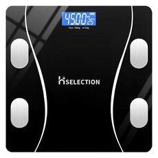 Ho覓好物 自動體重計 電池款, 1個, JP-4308, 黑色
