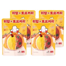 히밥바비 토요커리 순한맛, 180g, 4개