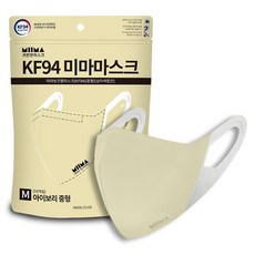 미마 보건용 마스크 중형 KF94, 10개입, 1개, 아이보리