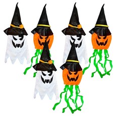 Party Club 萬聖節LED裝飾燈 幽靈3p + 南瓜3p + 電池組, 1套, 混合色