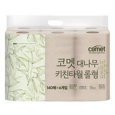 comet 竹漿捲筒廚房紙巾, 6捲, 1包
