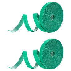 앞날창창 식물 지지대 벨크로 타이 화분 고정 테이프 1.2cm x 5m, 2개