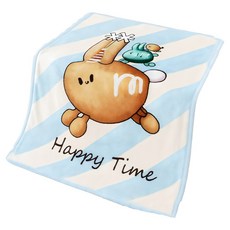 台灣 AGAPE 兒童萬用柔暖小寶被, 蹦蹦兔兔