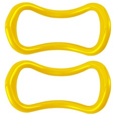 Herbzen 拉筋夾 小腿訓練器 瑜珈環 2入, 黃色, 1個