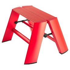 하세가와 루카노 스탠다드 스툴 접이식 발판 1단 레드, 1개