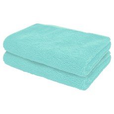 월드크린 코코 다용도 세차 타월 40 x 40 cm, 민트, 2개