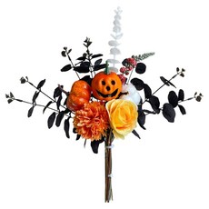 Treova 人造花 漂亮華麗人造花花圈, 秋日南瓜的奇異相遇, 1個