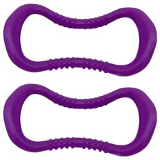 Herbzen 拉筋夾 小腿訓練器 瑜珈環 2入, 按摩紫色, 1個