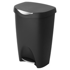 UMBRA Brim 腳踏式垃圾桶 50L, 墨黑色