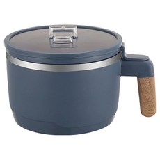 不鏽鋼泡麵碗, 1個, 藍色