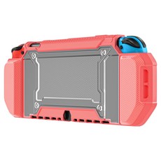 Daon 獨特 OLED Nintendo 保護殼, 紅色, 1個, 單一商品