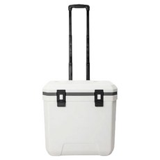 拉桿式硬殼保冷箱 大容量露營冰桶, 象牙白, 36L