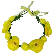 Treova 華麗人造花與花環, 黃色