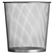 PREMIER HOUSEWARES 無蓋網格垃圾桶, 銀色