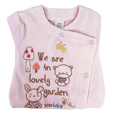 vivibaby 斜開絨毛連身衣