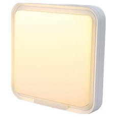 MEGAMAN Vitson 方形 LED 室內外防水直附兩用壁燈 20W, 白色 + 燈泡色