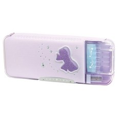 日本SONIC文具 透視耐用筆盒 FD-1046-V, 蝴蝶紫, 1個