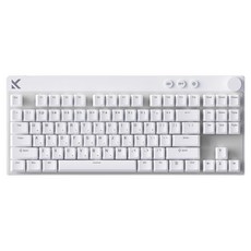 PREFLOW Rapid Trigger 有線無數字鍵盤區電競鍵盤, 白色, MIX87 256K, 阿波羅軸