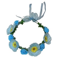 Treova 華麗人造花與花環, 藍色