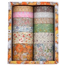 微笑花朵紙膠帶套組 12款套組, 款式2, 1套