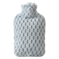 Urban Pick 絲絨溫水熱敷袋 + 保護套組 藍色 1200ml, 1套