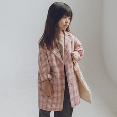 YEROOYENA 兒童都市風格紋長版夾克