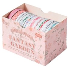 미소로운 종이 마스킹테이프 0.5cm x 2m 10종 세트, style6, 1세트