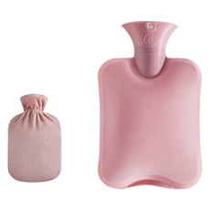 Urbanfic 水瓶造型大容量熱水袋 粉紅色 2000ml, 1個