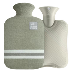 Urbanpic 水瓶造型大容量熱水熱敷袋 卡其A 1000ml, 1個