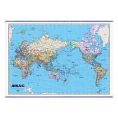 世界地圖 韓文政治地圖 護貝裱框 掛式, 聖地文化社編輯部 編著, 聖地文化社