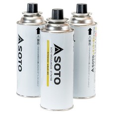 SOTO 通用卡式瓦斯罐 ST-TW700, 250g, 3個