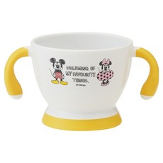 Skater 離乳雙耳杯 米奇, 白色 + 黃色, 180ml, 1個