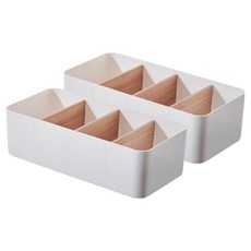 라라공방 칸막이 다용도 수납 정리함, 2개