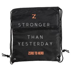 제로투히어로 타입2 지퍼 짐색, 블랙, 1개