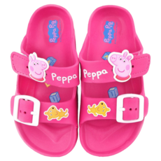Peppa Pig 粉紅豬小妹 兒童雙排扣輕量拖鞋