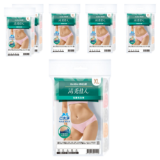 BeiBis 蓓比適 清秀佳人 低腰三角內褲/已洗淨女性免洗內褲5件組 6套, 白色 + 粉色