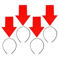 B.A.B.O 搞笑特殊符號髮箍 箭頭, 4個, 混合顏色