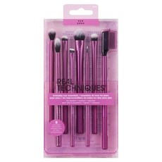 REAL TECHNIQUES 每日眼部精華化妝刷8件組, 1個, 混合色