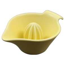 Dalsogum 韓國製 陶瓷 手動 萊姆 檸檬 榨汁器 霧面檸檬黃, 1個, 150ml
